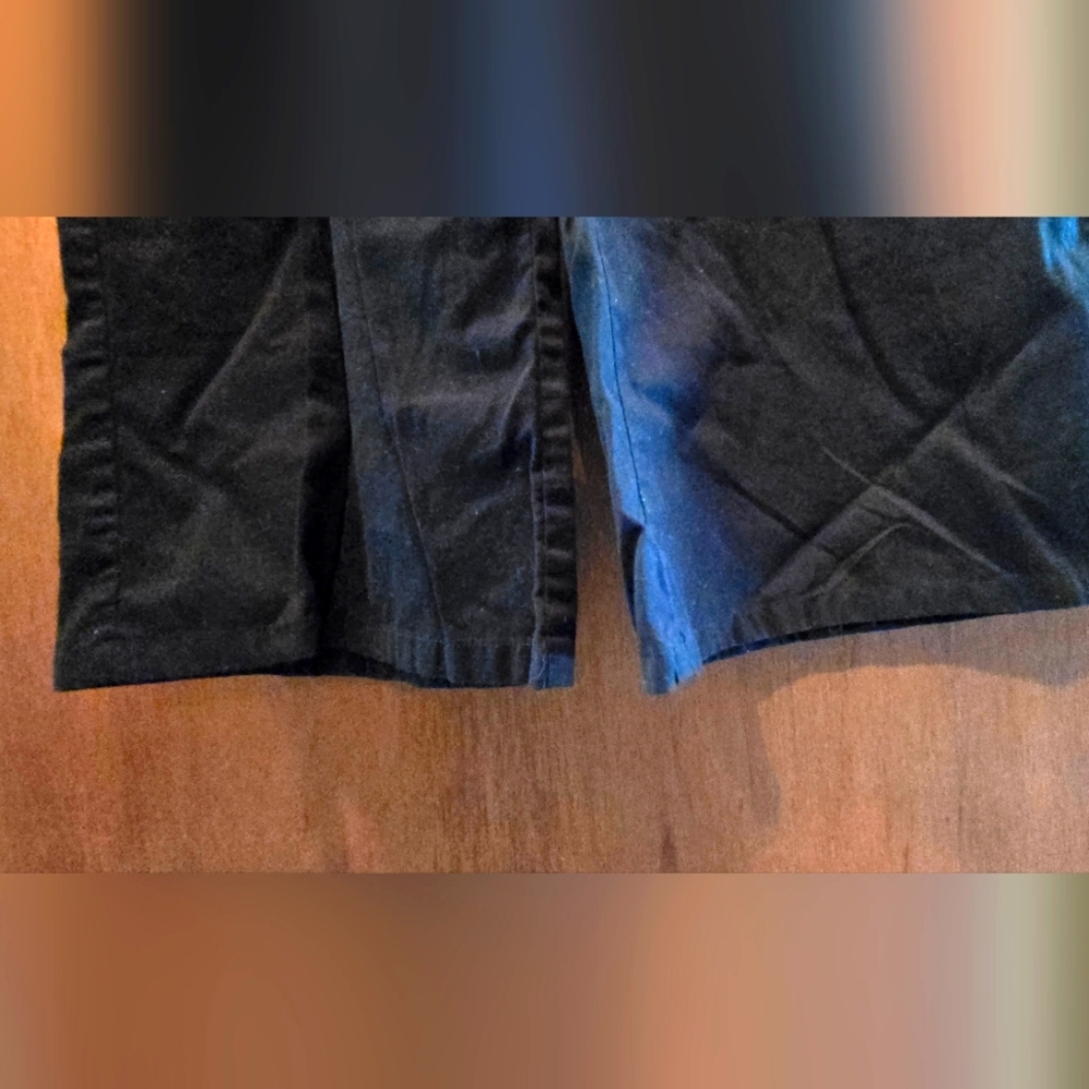 I ♥️ U Black Baggy Cool Lightweight Pocket Detailed Pants Sz11 Jr - Picture 5 of 8